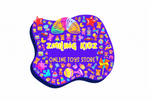 Logo of Zmiling Kidz Online Toys Store with colorful toys on a purple background
